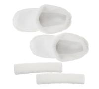 KESYOO Plush Shoes Liner Warm Cozy Fluffy Inserts with Detachable Heel Band White Boot Sleeve Inner Size 38-39 Winter Cotton Slippers Replacement