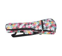 KESYOO Portable 21-inch Ukulele Bag with Shoulder Straps and Handle Oxford Cloth Waterproof Ukulele Carrying Pouch for Padded Storage Case with Music Pattern for Travel and Daily Use