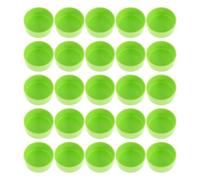 KESYOO Reptile Feeding and Water Bowls 30 Pack Green Heavy Duty Plastic Round Bowls for Chameleons, Bearded Dragons, Tarantulas and Frogs in Terrariums