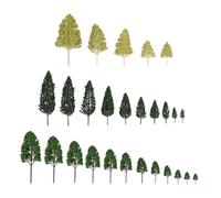 KESYOO Set of 27 Mini Trees for Landscape Models, Architectural Accessories for Scale Model Kits, Accessories for Railway Dioramas, Streets, Parks and Buildings.