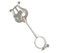 KESYOO Small Sheet Music Stand for Clarinet Adjustable Silver Iron Clip Lightweight and Portable for Reading and Musical Practice on the Go