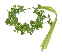 KESYOO St Patricks Day Green Shamrock Headband Women’s Elastic Clover Crown Hair Accessory for Irish Festival Party and St Patrick’s Day Celebration