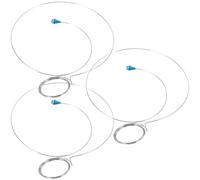 KESYOO Watchmakers Holder 3pcs Magnifier Holder Jewellers Watchmakers Eyeglass Holder Lens Headband Heads Band Wire Lens Wire Clip for Watch Repair Accessories, Silver, 12.00X10.00X3.20CM, centimeter