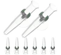 KESYOO Water Tubes for Flowers Suction Cup 8 Pieces Transparent Plastic Tubes for Conservation and Nutrition of Plants Accessories for Arrangements in Gardening and Lawn Care