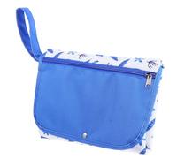 KESYOO Waterproof Foldable Diaper Changing Mat with Blue Leaf Pattern, Polyester and Sponge Material, Portable Travel Nappy Changing Pad for Newborns and Infants