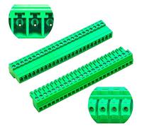 Keszoox Phoenix Connector Terminal Block,Phoenix Type Connector 3.81mm Male & Female 24Pin 1Set (KS-3.81MF-24P-1)