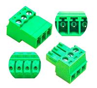 Keszoox Phoenix Connector Terminal Block,Phoenix Type Connector 3.81mm Male & Female 3Pin 4Sets (KS-3.81MF-3P-4)