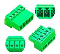 Keszoox Phoenix Connector Terminal Block,Phoenix Type Connector 3.81mm Male & Female 5Pin 2Sets (KS-3.81MF-5P-2)