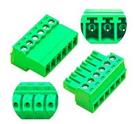 Keszoox Phoenix Connector Terminal Block,Phoenix Type Connector 3.81mm Male & Female 6Pin 2Sets (KS-3.81MF-6P-2)