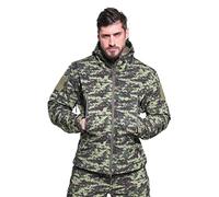 Ketamyy Mens Tactical Camo Jacket Waterproof Softshell Fleece Lining Autumn Winter Outdoor Trekking Hunting Mountaineering Rainproof Hooded Coats Italian Camo M