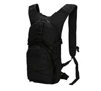 Ketamyy Military Backpack Camouflage Bicycle Casual Waterproof Multi-Pocket Durable Travel Tactical Hiking Trekking Climbing Sports Small Backpack 15L Men Women Bag Army Day Pack Black