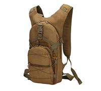 Ketamyy Military Backpack Camouflage Bicycle Casual Waterproof Multi-Pocket Durable Travel Tactical Hiking Trekking Climbing Sports Small Backpack 15L Men Women Bag Army Day Pack Khaki