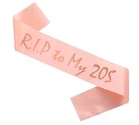 KETAOO RIP to My 20s Birthday Sash, Rose Gold Foil 'RIP to My 20s' Satin Birthday Sash for Women 30th Birthday Gifts Party Decorations Favors