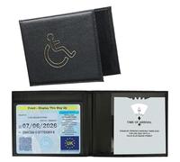 Ketayle Disabled Badge Holder Wallet | PU Soft Leather Badge & Timer Parking Permit Cover, Blue Badge Holder Wallet for Car, Disability Parking Badge Cover Holder
