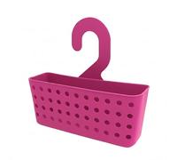 Ketayle Premium Plastic Shower Caddy Fuchsia - Wall Mounted Storage Basket for Bathroom Essentials, Space-Saving Organizer with Large Capacity for Shampoo, Soap, Towels, and Toiletries
