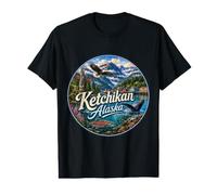 Ketchikan Alaska AK, Salmon Inside Passage Value Graphic T-Shirt