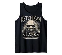 Ketchikan Alaska Bigfoot 1883 Sasquatch Ivory Art Tank Top