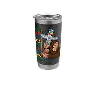Ketchikan Alaska Native Totem Pole Art Folklore Keepsake Stainless Steel Insulated Tumbler