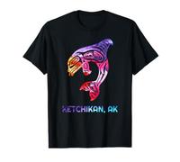 Ketchikan Alaska SE Native American Indian Orca Whale Value Graphic T-Shirt