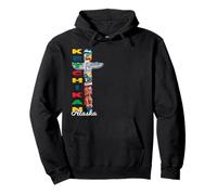 Ketchikan Alaska Totem Pole Native Art Graphic Keepsake Pullover Hoodie