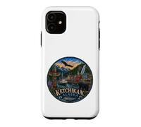 Ketchikan, Alaska USA, Salmon fishing totem poles, cruise Case for iPhone 11