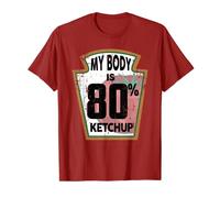 Ketchup and Mustard Costume For Men Women Kids Funny Ketchup Lover Themed Tomato Sauce Foodie Joke Gifts T-Shirt