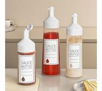 Ketchup and Mustard Dispensing Bottles Designed for Precision Control in Food Preparation Tasks (250ml)
