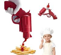 Ketchup Dispenser, Premium Sauce Dispenser for Mustard BBQ Syrup & More, Easy Squeeze Mess-Free Quick Reloading Tool Becoming Food Expert for Kitchen Restaurants Indoor Outdoor BBQ