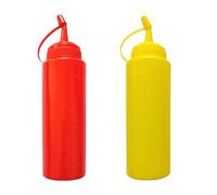 Ketchup & Mustards Fake Squirt Bottles - 2pcs Funny Fake Salad Dressing Bottle Prank Toys, Creative Prank & Jokes Toys, Funny Novelty Fake Condiment Container for April Fool's Day, Birthday Parties