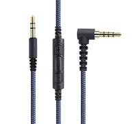 KetDirect 1.5m(4.5ft) audio 3.5mm AUX Replacement Headphone/Headset Audio Cable with In-Line Remote Microphone Volume Control compatible with iphone Android Samsung