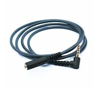 KetDirect 150cm(4.5ft) Right angle 4 pole 3.5mm 1/8 inch male to 4 pole 3.5mm 1/8 inch Female Stereo Audio headphone earphone Extension Cable adapter Cord Tangle-Free Braided wire