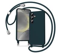 Keteen Mobile Phone Chain Case for Samsung Galaxy S24, Slim Silicone Galaxy S24 Case with Removable Cord, Shockproof Necklace Mobile Phone Case for Hiking, Cycling, Traveling or Shopping