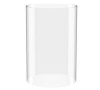 KETELAMP Hurricane Candle Holder Glass, Open Ended, Bottomless Cylindrical, Clear Glass, Wedding Occasion, Tabletop, 2.5'' x 4''