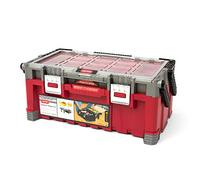 Keter 17187311 Tool Box Including Assorted Master Pro Series Cantilever Tool Box 22 Inches Plastic Red
