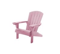 Keter 2 X Alpine Adirondack Chairs Seat Sun Lounger Garden Old Pink