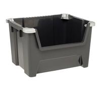 Keter 217855 Tool Box Black Durable Robust Stackable 45L Ideal for...