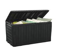 Keter 243531 Marvel Plus 71 Gallon Resin All Weather Deck Box, Grey
