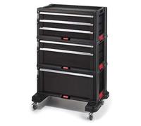 Keter 3-Drawer Tool Cabinet Ref 237791, Black, 59.7 x 37.5 x 83.5 cm