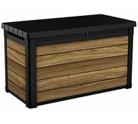 Keter 380L Signature Oakwood Effect Garden Storage Box-Brown