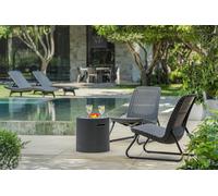 Keter 39L Cool Stool - Dark Grey