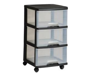 KETER 3x20L Rolling Storage Rack 214754