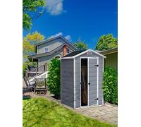 Keter 4X3 & Ft Apex Manor Resin Shed Grey