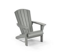 Keter Adirondack Chair Troy Grey Garden Outdoor Patio Chair Seating Armchair