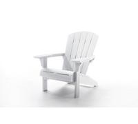 Keter Troy Adirondack Garden Chair, Outdoor Chair 160kg Load Capacity - White