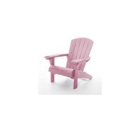 Keter Alpine Adirondack Garden Chair - Old Pink | Outdoor Wood-Effect