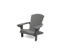 Keter Alpine Adirondack Outdoor Garden Furniture Chair - Graphite Grey