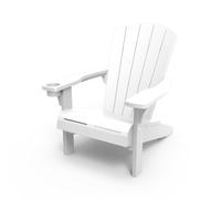 Keter Alpine Adirondack Chair Seat Sun Lounger Garden Silver Sage