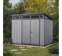 Keter Artisan 9X7 Ft Resin 2 Door Shed With Floor & 7 Windows