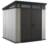 Keter Artisan Pent Outdoor Garden Storage Shed 7 x 7ft -Grey
