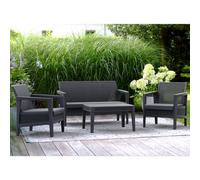 Keter Atlas Graphite 4 Seater Coffee Set